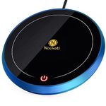 Nouvati Coffee Mug Warmer for Desk Auto Shut Off - Candle Warmer Plate for Home, Office, and Travel (Royal Blue)