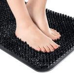 OTHWAY Shower Foot Scrubber Mat, Shower Matt Non Slip with Soft Grassy Bristles, Shower Mat for Inside Walk-in Shower, Foot Massager Bathtub Mat Non-Slip, Anti Slip Bath Mat for Tub(26X14 Black)