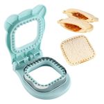 Zayookey Square Sandwich Cutter and Sealer for Kids Sandwich Maker Molds Uncrustable Bread Sandwich Cutter Decruster Sandwich Maker Stainless Steel Baking Tools for Lunch Breakfast