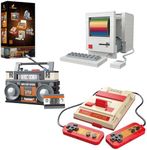 JMBricklayer Adult Vintage Building Sets 20132, Retro Game Console Computer Radio Collectible Model to Build, Nostalgic 80s Gifts for Retro Lovers and Gamers, Unique Vintage Decor Elements(552 Pieces)