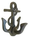 Cast Iron Anchor Coat Hook, Single 