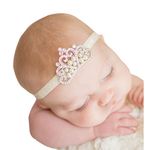 Bessky® Nice Princess Baby Girl Crystal Pearl Crown Hairband Children's Crystal Crown hair band hairband Headwrap (C)