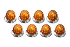 RoadWorks | Amber Mini Watermelon HERO Lights | 8 Pack | HEROAAWMMINI-8