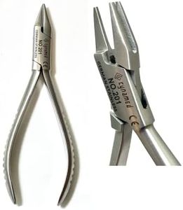 Premium German Stainless Orthodontic Aderer Plier 3 Prong Dental Wire Bending Plier Priple Beak Lab