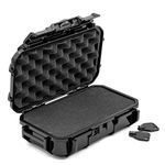 Seahorse 56 Portable Waterproof Hard Protective Micro Case with Accuform Foam - Mil Spec/USA Made / IP67 Waterproof/Lockable/Airtight/Smell Proof - for Hand Tools, Hobby Tools (Black)