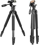 Gosky Tripod -Travel Portable Tripod for Spotting scopes, Binoculars, camcorders, or SLR Cameras (Pro Tripod (61-inch))