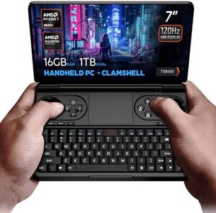 GPD Win Mini 2025 Handheld Gaming PC, AMD Ryzen 7 8840U, 8C/16T up to 5.1GHz, Radeon 780M GPU, 16GB LPDDR5X RAM, 1TB NVMe SSD, 7” 1080p 120Hz Touchscreen, Wi-Fi 6E Bluetooth 5.3