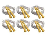 Champion Sports Rhino Speed Rope with Yellow Handle(Set of 6)