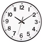 Wall Clock Garden Large Display Silent Wall Clocks Non Ticking Big Kids Vintage Wooden Green Frameless Digital White Clock for Bedrooms Living Room Modern Bathroom Kitchen Office Shower