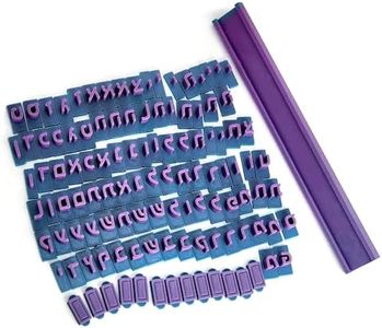 Cookiecad Hebrew Letter Cookie Cutter Set, 100+ Block Font Letters 8-11mm height, Cookie Cutters Set Biscuit Fondant Cake Impress Embosser Cutter Stamp Press DIY Embosser Mold for Cake Baking Clay