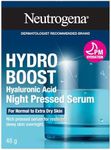 Neutrogena Moisturizer Neutrogena Hydro Boost Night Pressed Face Serum With Purified Hyaluronic Acid and Antioxidants for moisturized Skin, 48g, 48 Milliliters