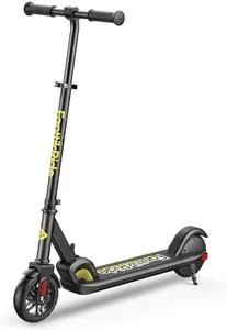 FanttikRide C9 Electric Scooter for Kids Ages 8+, 6/10MPH, 5 Miles Range, LED Display, Adjustable Height, Foldable, Rubber Wheels, Lightweight, Gifts for Boys and Girls up to 132 lbs