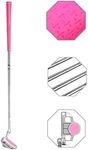 Junior Golf Putter Stainless Steel Kids Putter Right Handed for Kids Ages 6-8(Pink Head+Pink Grip, 27inch,Age 6-8)