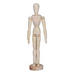 Human Mannequin For Drawing, Wooden Human Mannequin Art Supply Artist Drawing Manikin Articulated Mannequin Human Figure with Base and Flexible Body