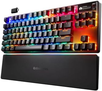 SteelSeries Apex Pro TKL Wireless Gen 3 OmniPoint 3.0 HyperMagnetic Switches — Adjustable Actuation — Rapid Trigger — Game-Ready Presets — Protection Mode — Rapid Tap/SOCD — Dual Wireless — OLED