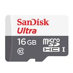 SanDisk 16 GB Ultra Android Class 10 MicroSDHC Memory Card , White