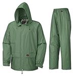 Pioneer V3040140-S Sealed Seams Waterproof Jacket and Pants Combo, Green, S