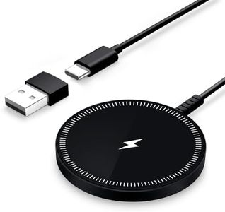 Magnetic Wireless Charger Fast Charge Strong Magnet Charging Pad for iPhone 16/15/14/13/12 - Series&AirPods Pro 4-2, Daul Ports, Case-Friendly, Ultra-Slim & Portable for Travel Nightstand Desk