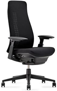 Haworth Fern Office Chair – Ergonomic and Stylish Desk Chair with Breathable Mesh Finish - with Lumbar Support (Coal)