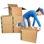 Large Moving Boxes, Pack of 6 with 