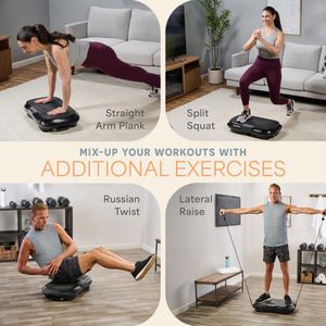 LifePro Vibration Plate – Whole Body Exercise Machine, Black