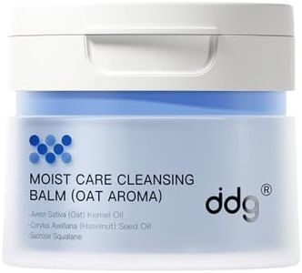 ddg Moist Care Cleansing Balm with Oat Aroma-Makeup Remover Balm for Sensitive Skin,Facial Cleanser for Heavy Makeup Removal,with Natural Plant Oils,Nourish & Hydrate(100ml/3.38fl.oz)