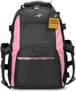 Flying Eagle Portech Travel Backpack - Urban Inline Skates Sports Backpack, Skating Bags, Travel Bag, Inline Skate Bag for Women & Men, Sports Equipment Organizer, Skate Accessories - Pink, Medium