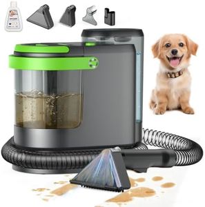 Portable Carpet Cleaner Machine, 18Kpa Powerful Suction Spot Cleaner for Pets, Professional Deep Cleaning Machine for Couch, Stairs, Car Interior & Seats, 600W Motor with Versatile Stain Tools