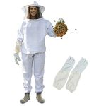 Bee Suit for Women and Men - for Professionals and Beginners - Full Body Bee Keeper Outfit - Best for Beekeeping - Protective Bee Jacket with Hood, Pants, Gloves - By Silginnes