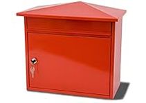 Sterling Mersey Steel Postbox, Red