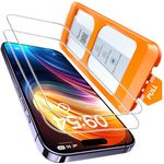 TOCOL 2 Pack for iPhone 14 Pro Max Screen Protector 6.7-Inch [Instant Installation], 14FT Military Grade Shatterproof, 9H+ Hardness Tempered Glass HD Clear Coverage Protection No Bubbles No Dust