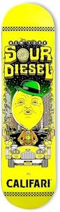 Califari's New York Sour Diesel Skateboard Deck - 32" Maplewood Deck with Califari Art Decoration - Ready for Wall Mount or Just Add Trucks & Wheels