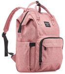 Kiddycare Diaper Backpack for Mom | Travel Backpack Featuring Baby Diaper Bags with Changing Station for Several Use, Waterproof Tote Bag Perfect for Maternity Baby Bags Stylish | Pink