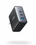 Anker 100W USB C Charger Block(GaN II), 3 Port Fast Compact Wall Charger for MacBook Pro, MacBook Air, Google Pixelbook, ThinkPad, Dell XPS, iPad Pro, Galaxy S22/S20, iPhone 15/14/Pro, and More