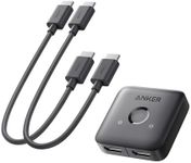 Anker HDMI Switch with 2 Pack 1ft HDMI 2.0 Cable, 4K@60Hz HDMI Splitter, 2 in 1 Out with Smooth Finish, Supports HDR, Dolby, Compatible with Laptops, PC, Xbox Series, PS5 / PS4, Projector, and More