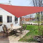 12' x 12' x 12' Sun Shade Sail UV Block Fabric Canopy in Red Triangle for Patio Garden Patio Customized (3 Year Warranty)