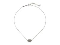 Kendra Scott Women's Elisa Pendant Necklace Rhodium/Platinum Drusy Necklace