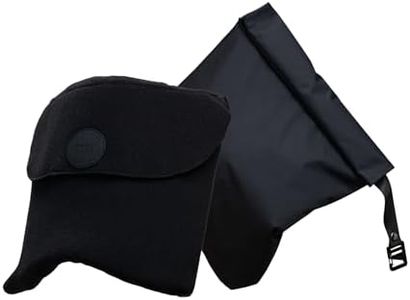 Trtl Travel Pillow Original 2.0 – Scientifically Proven Super Soft Travel Pillow with Premium Head & Neck Support – for Airplane Travel – Machine Washable – Lightweight & Compact – Jet Black