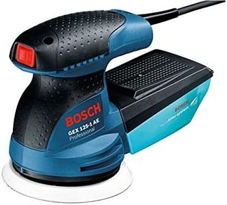Bosch Professional Random Orbit Sander GEX 125-1 AE (240V, Microfilter box, Sanding paper K80, Carrying Case)