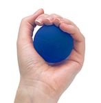 TheraBand Hand Exerciser, Stress Ball For Hand, Wrist, Finger, Forearm, Grip Strengthening & Therapy, Squeeze Ball to Increase Hand Flexibility & Relieve Joint Pain, Blue, Firm