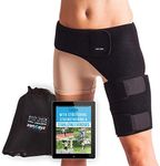 ZENKEYZ Groin Support and Hip Brace for Men & Women- Compression Wrap for Thigh Quad Hamstring Joints Sciatica Nerve Pain Relief Leg Strap (Non-Slip Design)