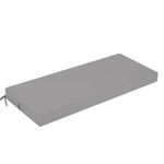 PRIMEPATIO Outdoor Bench Cushion, Patio Waterproof Long Bench Cushion, Patio Garden Furniture 3 Seater Chair Cushion Pad, Porch Swing with Ties, Window Seat Sofa Replacement Cushion, Grey