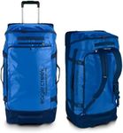 eagle creek Cargo Hauler XT Rolling Duffel Bag with Wheels, Telescoping Handle and Stowable Backpack Straps, Lockable U-Lid, and Quick-Access Pocket, Aizome Blue, 90L/29"