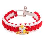 Kappa Alpha Psi Crest Paracord Bracelet - Adjustable Size NUPE