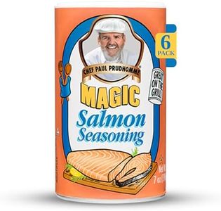 Chef Paul Magic Seasonings Blends Salmon Magic Seasoning | Salmon Seasoning with Herbs & Spices | Seafood Seasoning for Cooking | Fish Blend | Kosher & Halal Certified | 7 oz (Pack of 6)