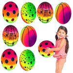 WIZME Beach Balls/Inflatable Pool Balls/Swimming Pool Balls for Adults Kids Summer Beach Water Games Beachball to Use at Pools, Beach, Outdoor & Indoor Play (Set of 8)