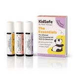 Plant Therapy Top 3 KidSafe Roll-On Set. 100% Pure, Therapeutic Grade Essential Oils Diluted in Coconut Oil. Includes: Germ Destroyer, Calming the Child and Nighty Night. 10 ml (1/3 oz) each.