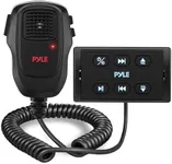 Pyle Car Stereo, Car Radio, Bluetooth Car Stereo, Marine Grade IPX6, Wireless BT Controller, Handheld Mic, USB/Aux Input, Flush Mount Design, For Cars, Trucks, ATVs, Boats, Includes Microphone