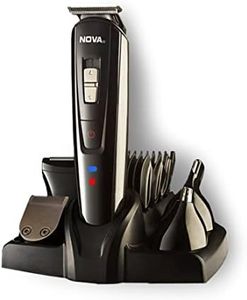 Nova NG 1151 All In One 100% Waterproof Corded N Cordless: 60 Minutes Runtime Hair Trimmer Grooming Kit For Men (Black)