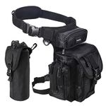 Jueachy Drop Leg Bag for Men Metal Detecting Pouch Tactical Military Thigh Waist Pack